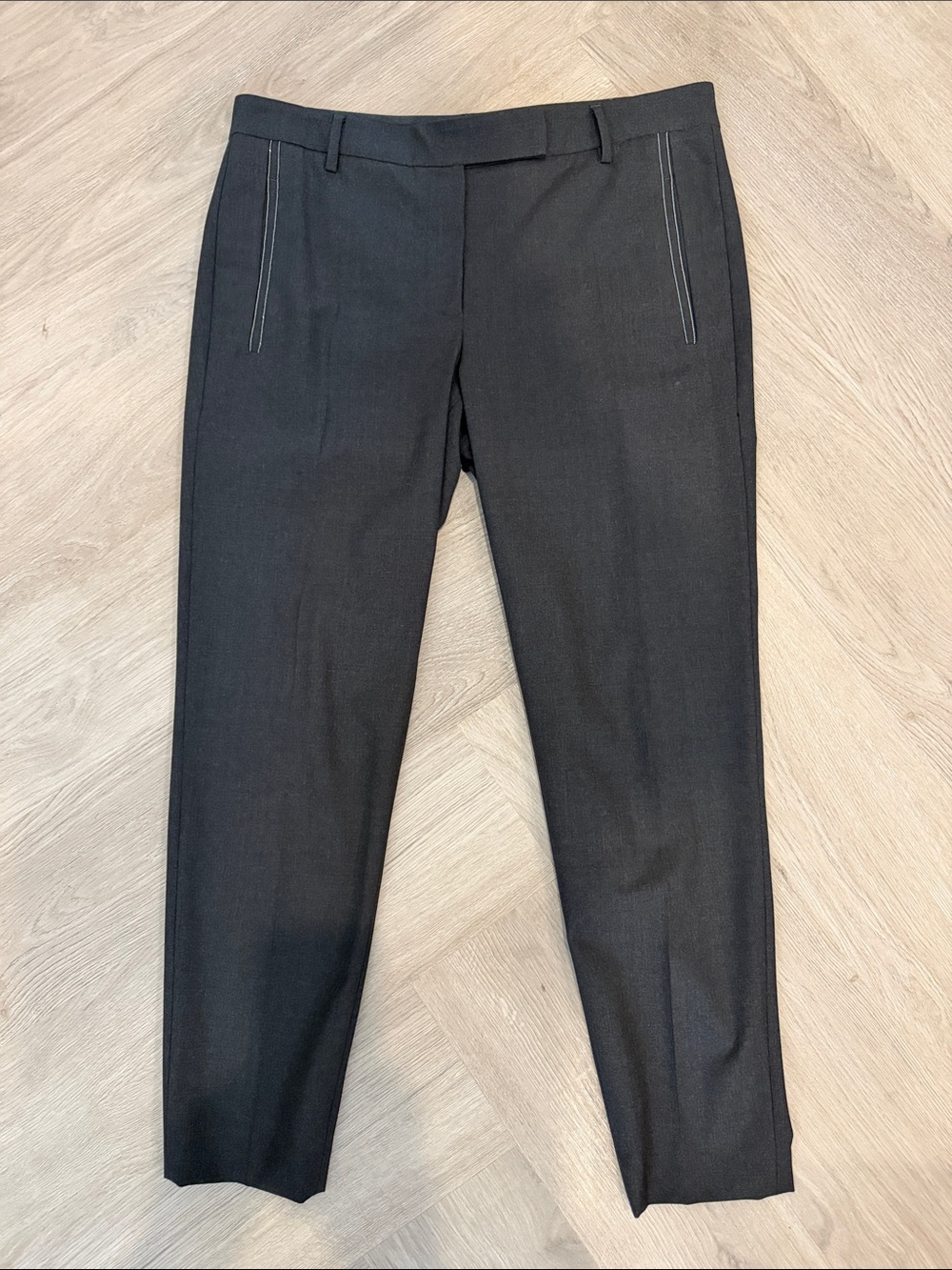 Brunello Cucinelli Dress Pants - Classic Tailored Fit Monili pockets Italy 46 US